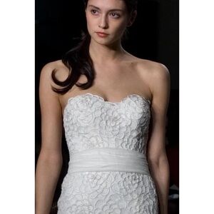 Cream Sweetheart Strapless Bridal Gown